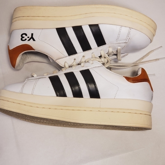 Adidas Y-3 Hicho Sneakes White Red 7 1/2 - Picture 3 of 10